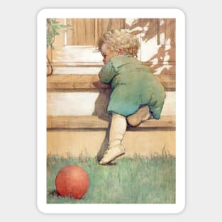 The Toddling Baby Boy by Jessie Willcox Smith Sticker